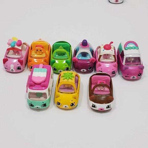 Shopkins Cutie Car 20 Assorted Diecast Cars Buses & 9 Mini Figures Collection - Picture 6 of 9